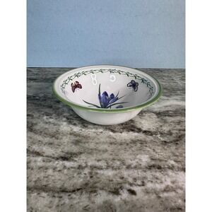 Studio Nova Garden Bloom Y2372 Stoneware Bowl Floral Butterfly 7 Inch Round‎